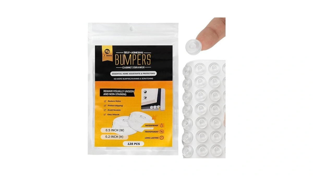 Amazon code: Yijieww Cabinet Door Bumper Transparent.