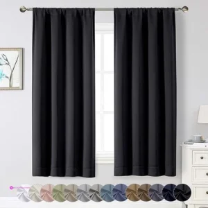 Reg Black Blackout Curtains For Bedro…