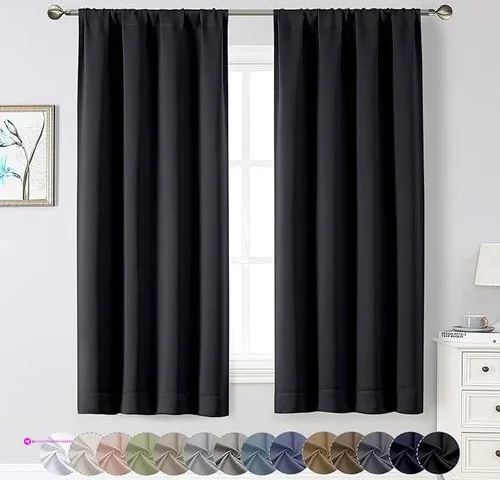 Reg Black Blackout Curtains For Bedro…