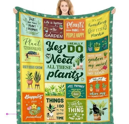 Plant Throw Blankets Code Bt2digo9