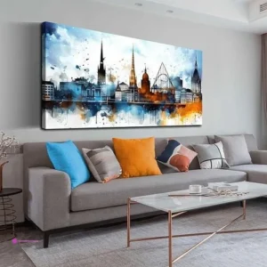 Entanub City Wall Arts Code Leyptl9y