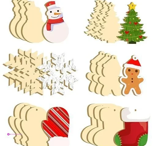 Wooden Christmas Ornaments Clip Coupo…