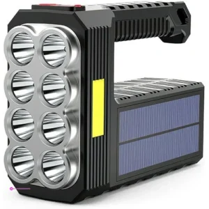 Solar Led Flashlights Black Code Paob…