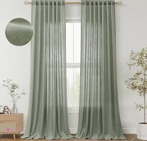 Spwiy Linen Curtains Clip Coupon