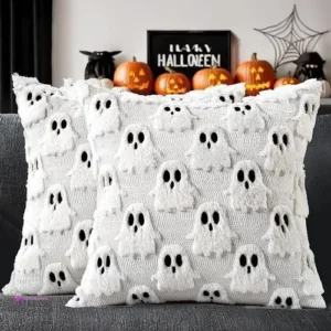 Miulee Halloween Pillow Covers Clip C…