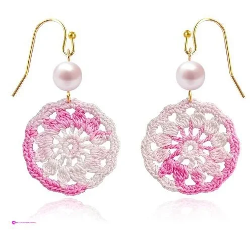 Crochet Dangle Earrings Code Uvpk46wx
