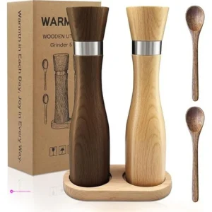 Warmkey Wooden Salt Grinders Code 7ay…