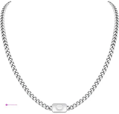 Vnox Silver Initial Necklaces Promo C…