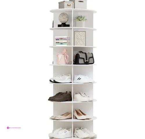Tier Rotating Shoe Racks White Code