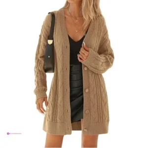 Reg Btfbm Cable Knit Oversized Cardig…
