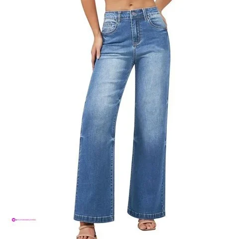 Reg Women Wide Leg Jeans High