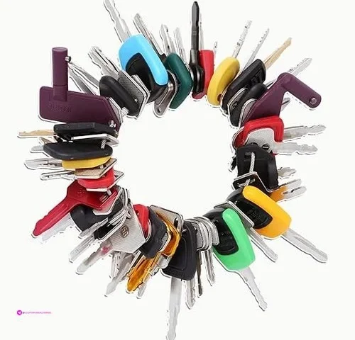 Cat Heavy Equipment Keys Clip Coupon