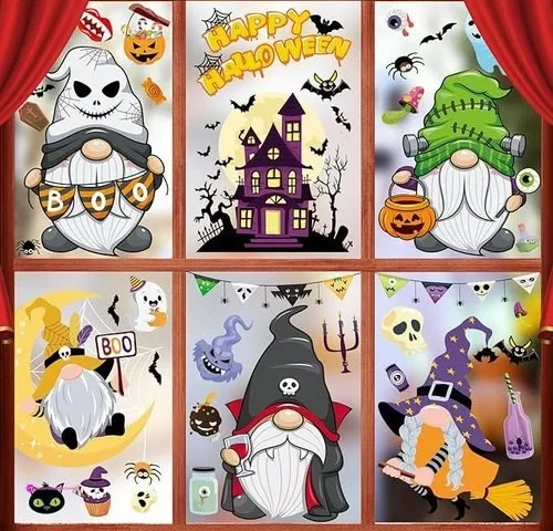 Orfonbi Halloween Window Decals Promo…