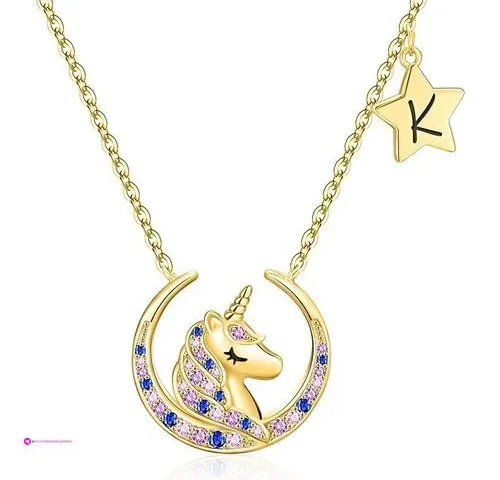 Xiniyuggr Unicorn Necklaces Clip Coup…