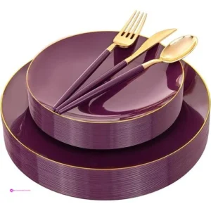 Liacere Plastic Party Plates Off Use