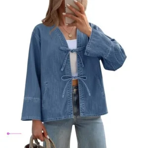 Reg Tankaneo Womens Tie Front Denim