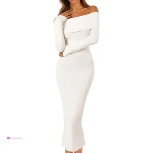 Reg Women Fall Off Shoulder Bodycon