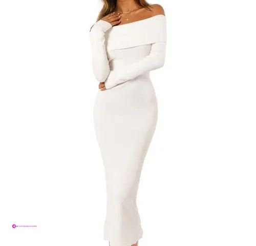 Reg Women Fall Off Shoulder Bodycon