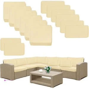Comcaver Patio Cushion Covers Clip Co…