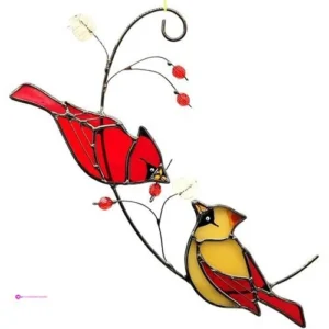 Cardinal Stained Glass Suncatchers Co…