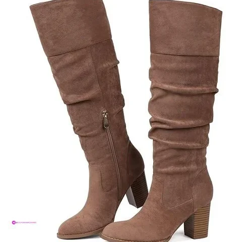 Reg Erocalli Suede Knee-high Boots Fa…