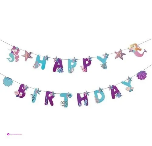 Mermaid Birthday Banners Code Ahzyauw…