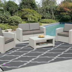 Moroccan Grey Outdoor Rugs Clip Coupo…