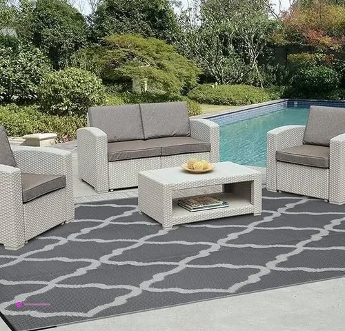 Moroccan Grey Outdoor Rugs Clip Coupo…