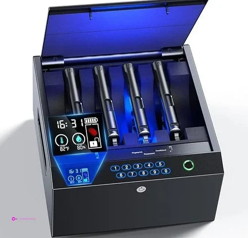 4-pistol Gun Safe With Fingerprint Co…