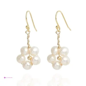Gold Plated Pearl Earrings Clip Coupo…
