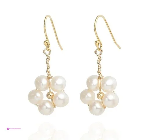 Gold Plated Pearl Earrings Clip Coupo…