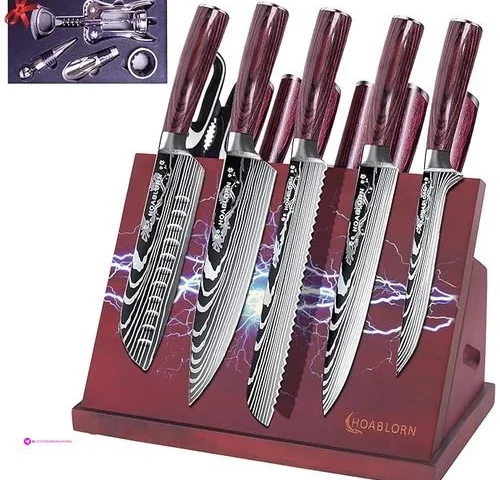 104 Luxury Damascus Knife Blocks Clip