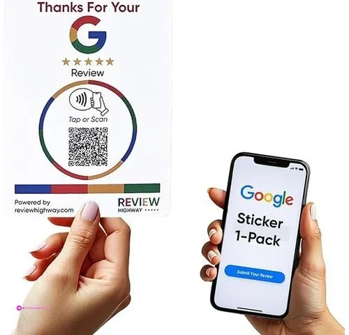 Google Review Stickers Clip Coupon