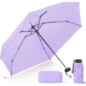 Compact Travel Umbrella With Case Min…