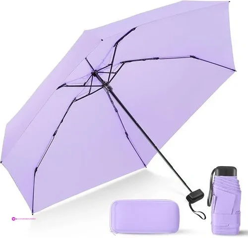 Compact Travel Umbrella With Case Min…