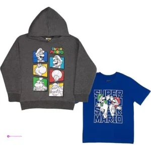 Now Nintendo Mario Hoodies Clip Coupo…