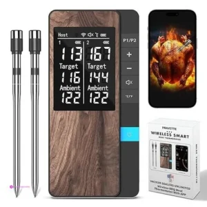 Pravette Wireless Meat Thermometers C…