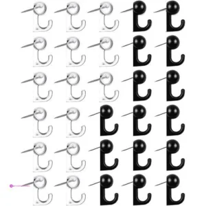 Push Pin Hooks Black Clear Code
