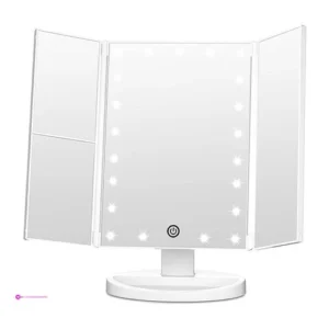 Reg Trifold Vanity Mirror With Lights