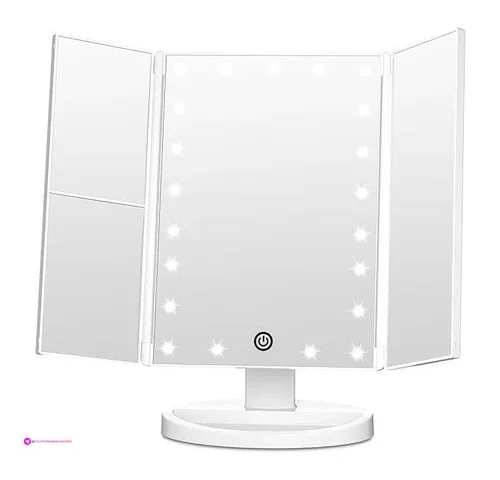 Reg Trifold Vanity Mirror With Lights