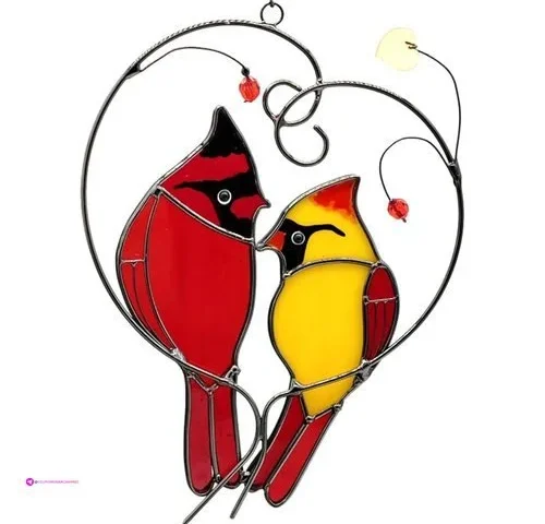 Cardinal Stained Glass Decoration Pro…