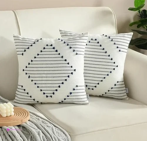 Boho Navy Blue Pillows Code Cvyn6d6e