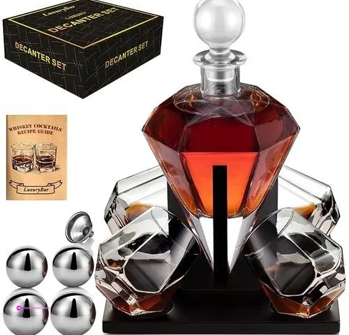 Diamond Whiskey Decanter Set Promo Co…