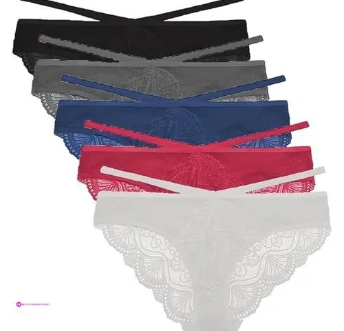 Pack Lace Seamless Bikini Underwear C…