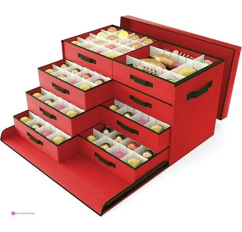 Christmas Ornament Storage Boxes Clip…