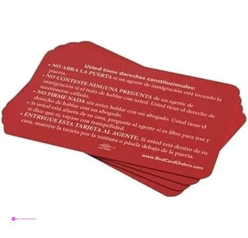 Know Your Rights Cards Off Clip