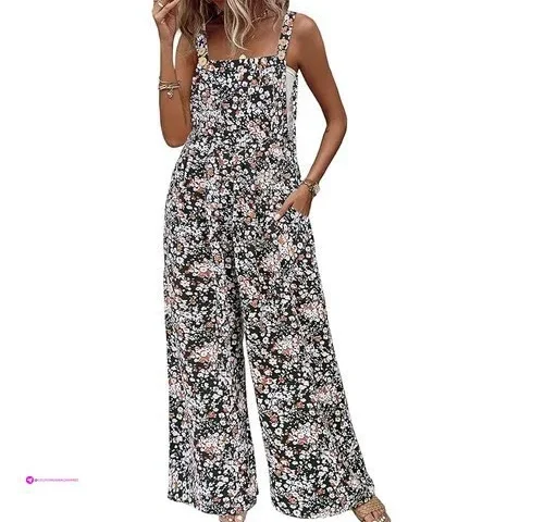 Women Jumpsuits Summer Floral Print B…