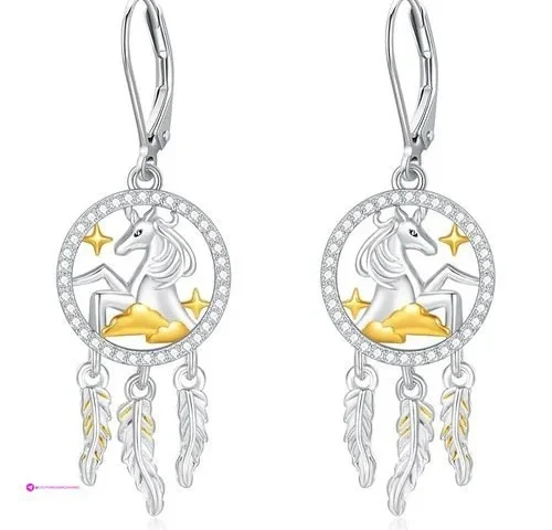 Pctjyfu Dreamcatcher Earrings Clip Co…