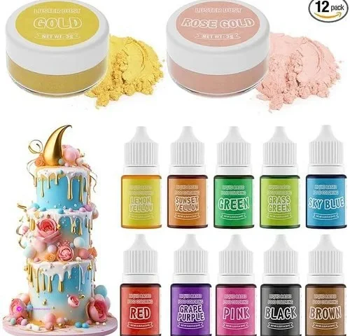 Luster Dust Color Edible Sets Off