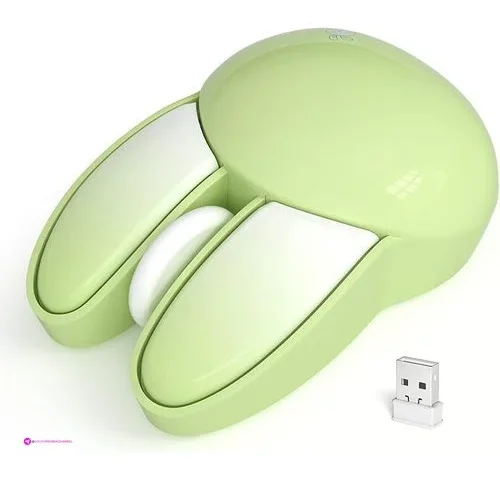 Wireless Silent Mouse Green Off Clip